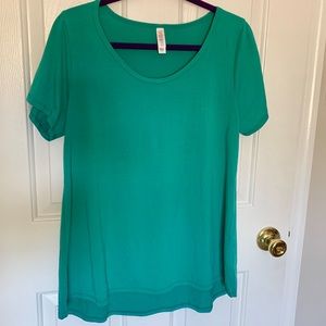 LuLaRoe Solid Classic T in Blue-Green
